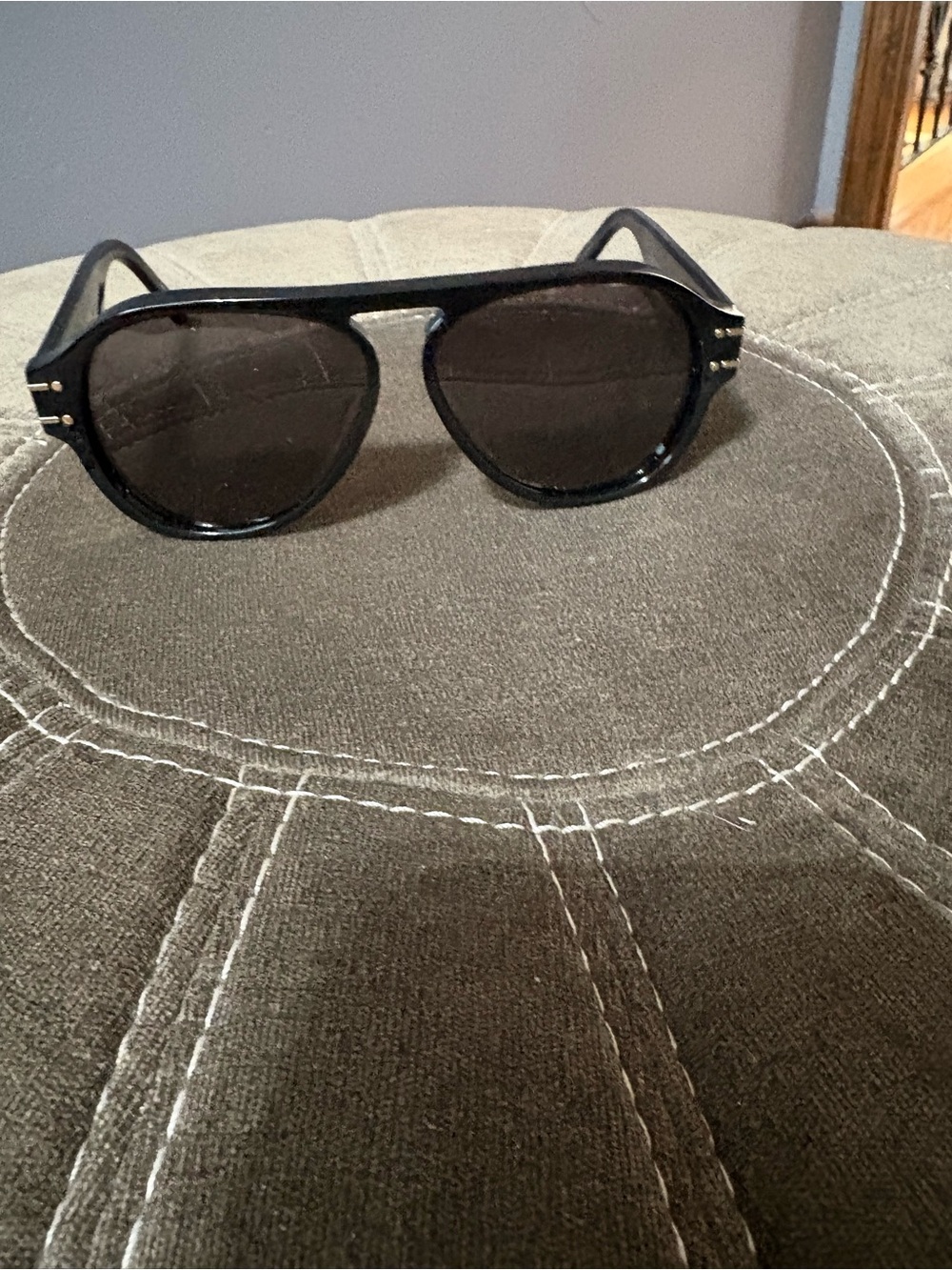 Dior Black Aviator Sunglasses